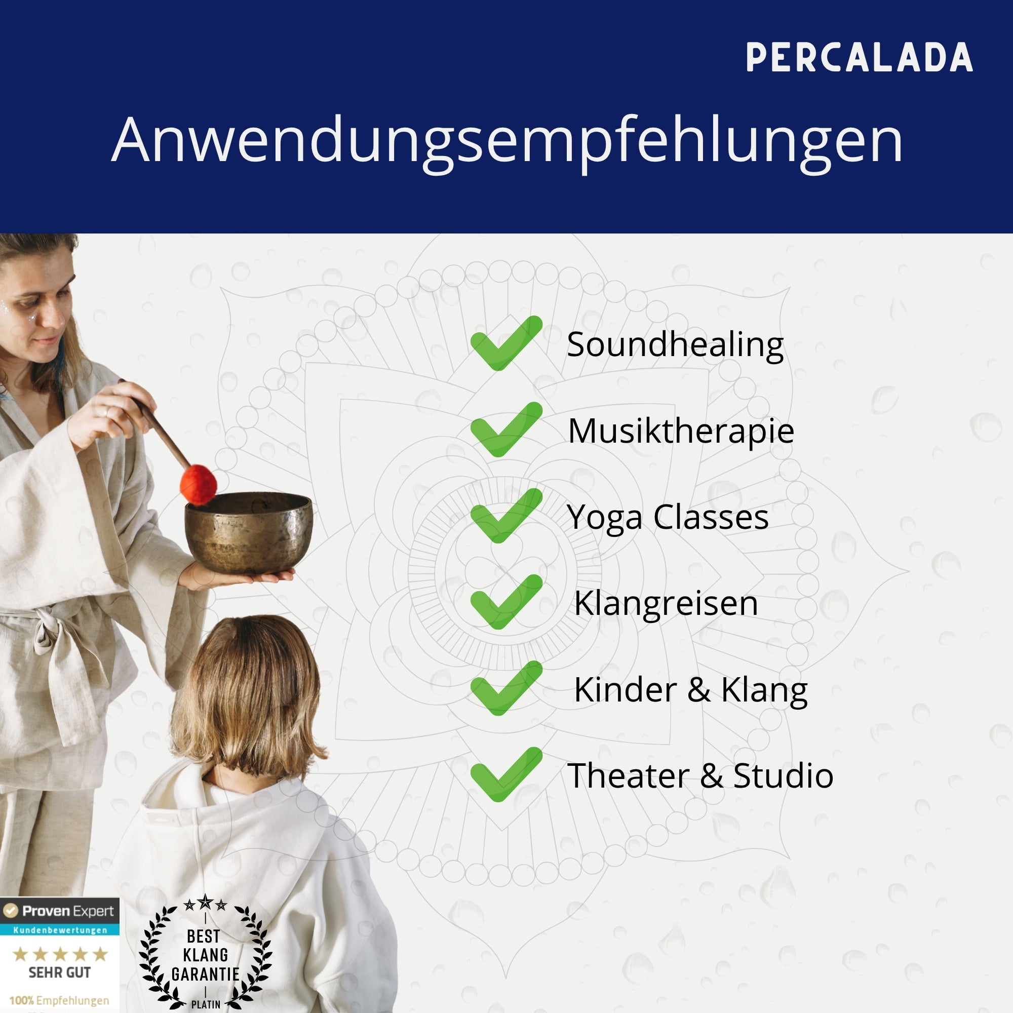 Meditative Raindisk "OHM", 30cm Ø - Fühl den Klang des Regens